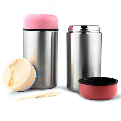 qualità  350ml / 500ml Stainless Steel Insulated Lunch Box Nature Color High Food Safety fabbrica