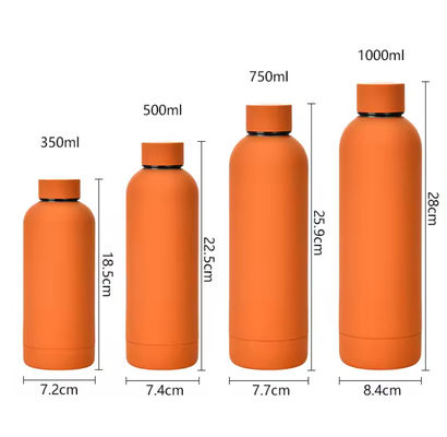 Verniciatura a contatto di gomma a doppia parete, bottiglia aspiratrice, tampone, bottiglie d'acqua in acciaio inossidabile da 500 ml