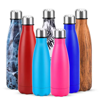 Vendita a caldo 500ml Acciaio inossidabile Isolato Bottiglia d'acqua a vuoto Custom Bottiglia in acciaio
