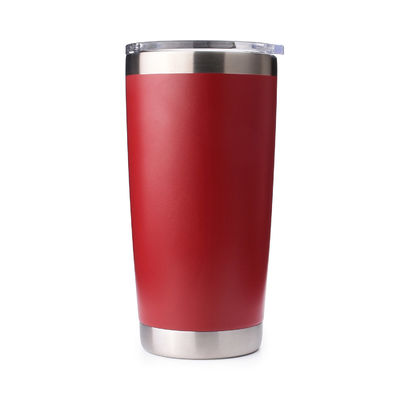 20 oz Metal Tumbler Blank Rosso con Capo di Slider Magnetico OEM ODM