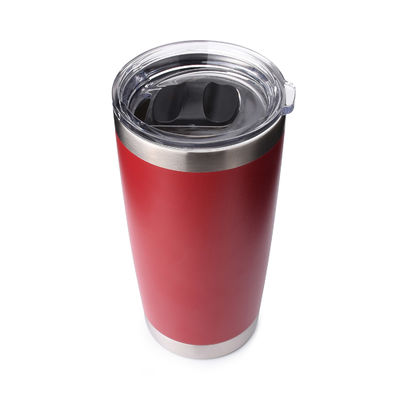 20 oz Metal Tumbler Blank Rosso con Capo di Slider Magnetico OEM ODM