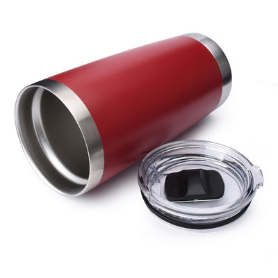 20 oz Metal Tumbler Blank Rosso con Capo di Slider Magnetico OEM ODM