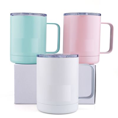 tazze di caffè dell'acciaio inossidabile 10oz con i coperchi, OEM della tazza isolato caffè accolto favorevolmente