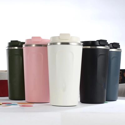 la tazza dell'acciaio inossidabile di progettazione del corpo dello stretto 17oz, caffè ha isolato il coperchio a perfetta tenuta della tazza