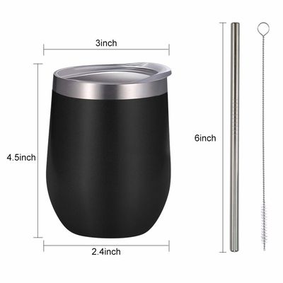 vuoto della tazza da caffè dell'acciaio inossidabile di capacità 12oz isolato con il logos caldo di trasferimento