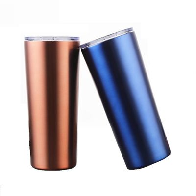 il ghiaccio blu rosso della chiavetta del caffè dell'acciaio inossidabile 17oz/bevanda calda aggredisce con le paglie