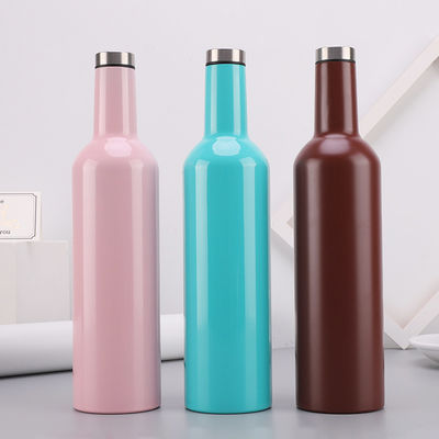 Materiali amichevoli isolati rosa attraenti di Eco della bottiglia dell'acciaio inossidabile di colore