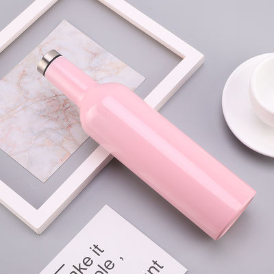 Materiali amichevoli isolati rosa attraenti di Eco della bottiglia dell'acciaio inossidabile di colore