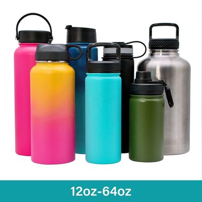 12oz - vuoto doppio isolato della bottiglia dell'acciaio inossidabile 64oz isolato