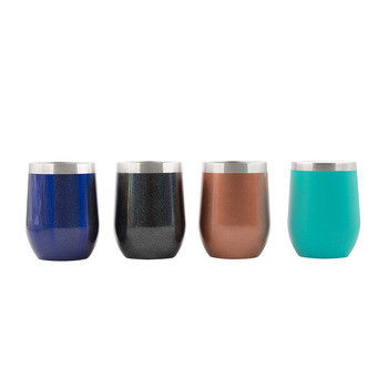 Multi vetri di vino dell'acciaio inossidabile di colori 10oz/12oz per le attività all'aperto