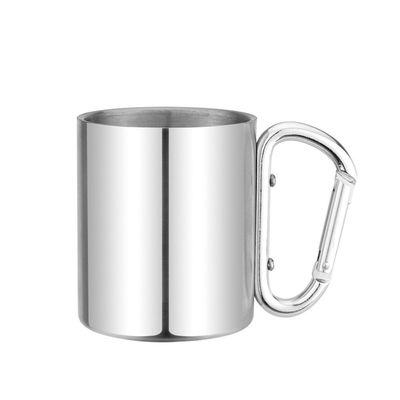 220ml - tazza da caffè doppia dell'acciaio inossidabile 400ml con la maniglia di Carabiner