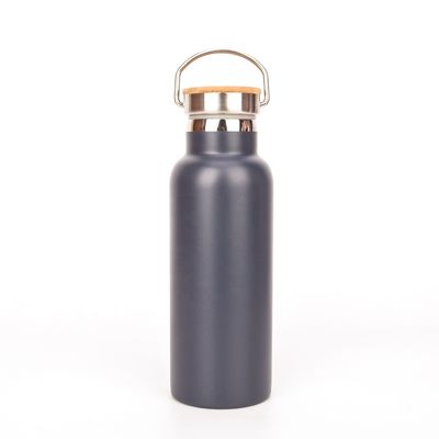 500ml 17oz ha personalizzato la polvere grigia isolata della bottiglia di acqua che ricopre la dimensione di 7.8*23cm